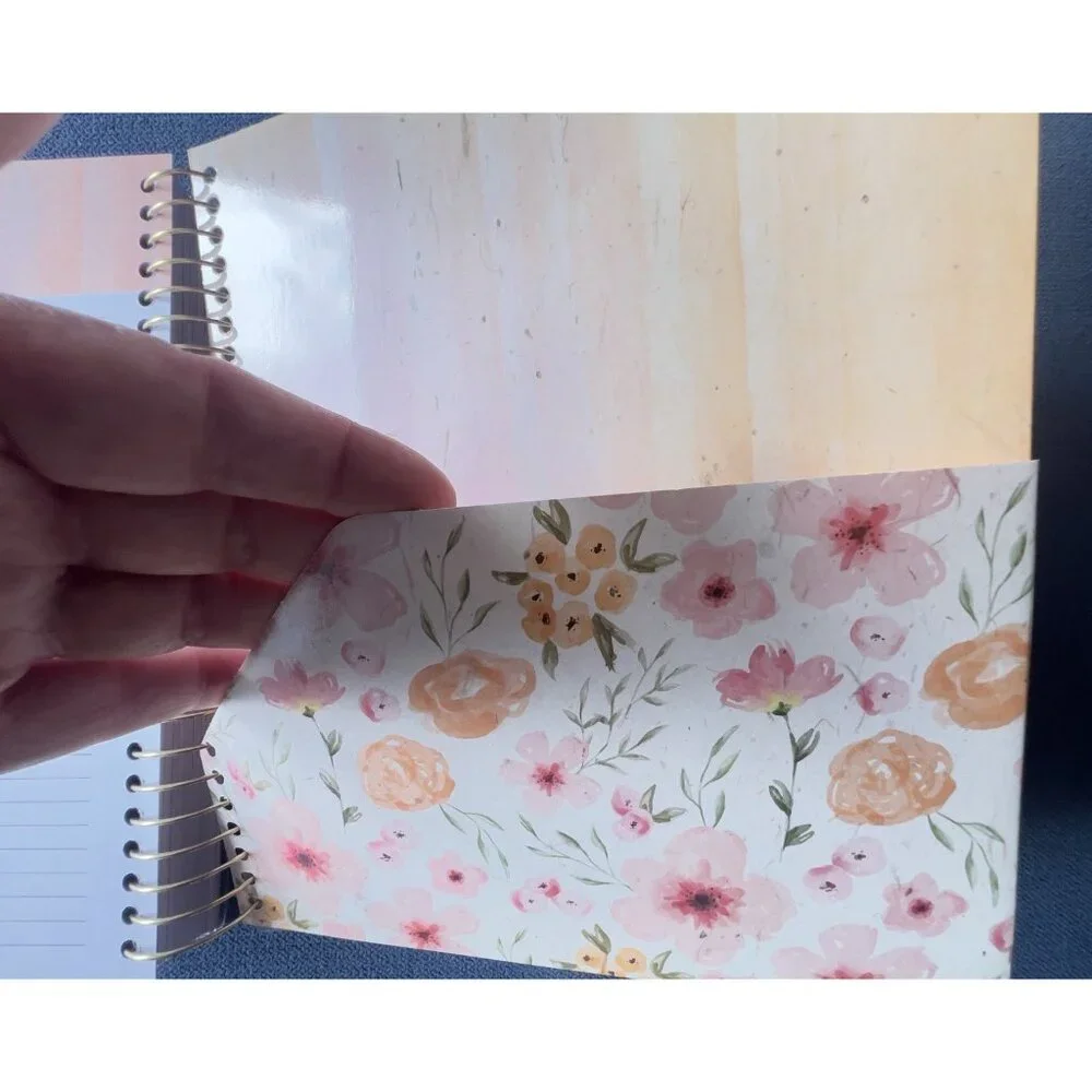 17 Month Planner ZINNIA GARDEN Aug 2025 -Dec 2026 Weekly Planning Note Page Gift